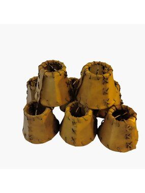 Mini Leather Lamp Shade Chandelier Rustic Lodge Western Cabin Ranch Decor lot 8